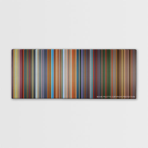 The Lego Movie color palette canvas print: thousands of thin vertical stripes of color