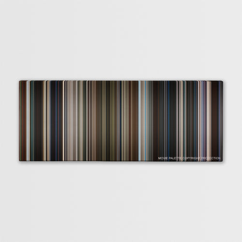 Captain Marvel color palette canvas print: thousands of thin vertical stripes of color