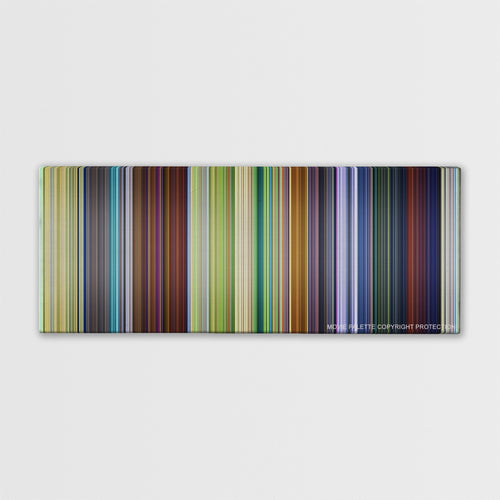 A Bug's Life movie barcode canvas print, the whole film as stripes of color