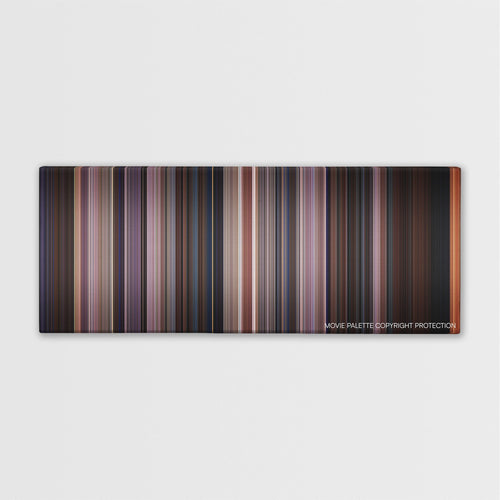 Scream 3 color palette canvas print: thousands of thin vertical stripes of color