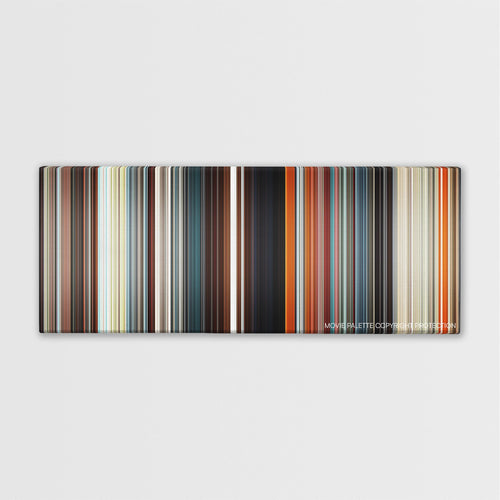 AEon Flux color palette canvas print: thousands of thin vertical stripes of color