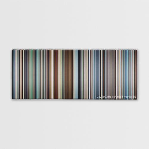 Vice color palette canvas print: thousands of thin vertical stripes of color