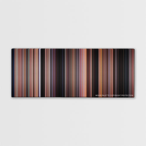 Spider-Man color palette canvas print: thousands of thin vertical stripes of color