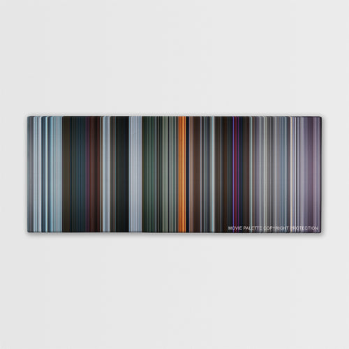 Deadpool color palette canvas print: thousands of thin vertical stripes of color