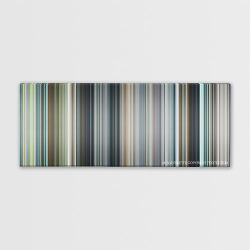 Matchstick Men color palette canvas print: thousands of thin vertical stripes of color