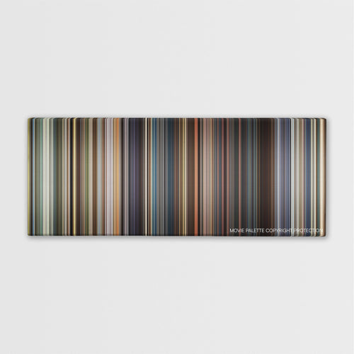 Jack Ryan: Shadow Recruit color palette canvas print: thousands of thin vertical stripes of color