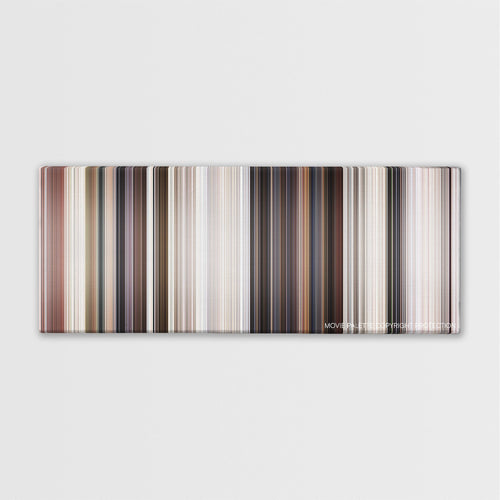 Rambo III color palette canvas print: thousands of thin vertical stripes of color