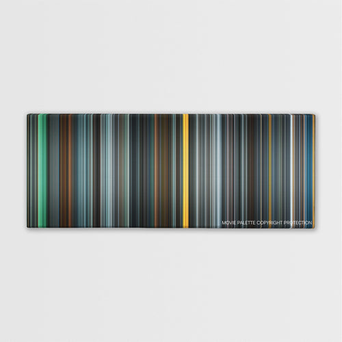 Max Payne color palette canvas print: thousands of thin vertical stripes of color