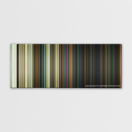 Halloween color palette canvas print: thousands of thin vertical stripes of color