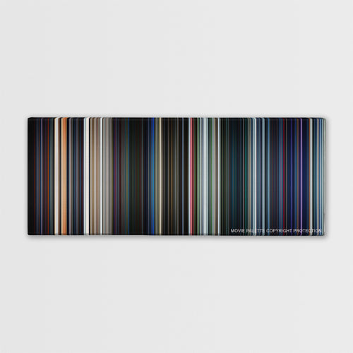 Star Wars: Episode VII - The Force Awakens color palette canvas print: thousands of thin vertical stripes of color