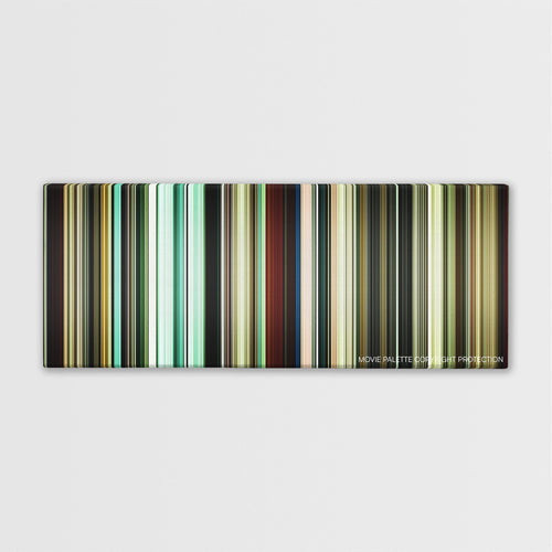 Bronson color palette canvas print: thousands of thin vertical stripes of color
