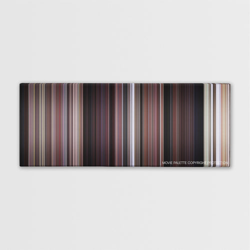 From Russia with Love color palette canvas print: thousands of thin vertical stripes of color