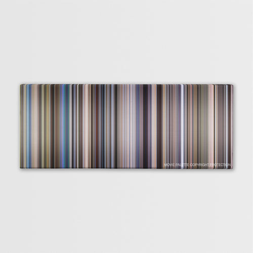Outbreak color palette canvas print: thousands of thin vertical stripes of color
