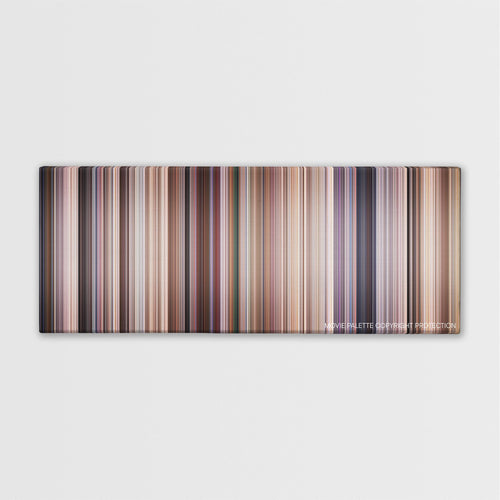 Evolution color palette canvas print: thousands of thin vertical stripes of color