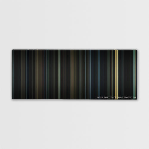 Harry Potter and the Deathly Hallows: Part 1 color palette canvas print: thousands of thin vertical stripes of color
