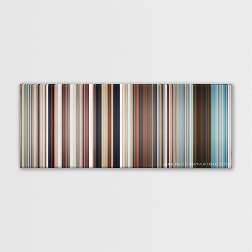 Australia color palette canvas print: thousands of thin vertical stripes of color