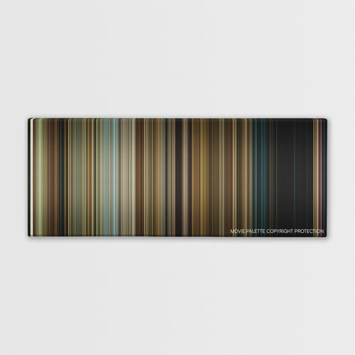 Oculus color palette canvas print: thousands of thin vertical stripes of color