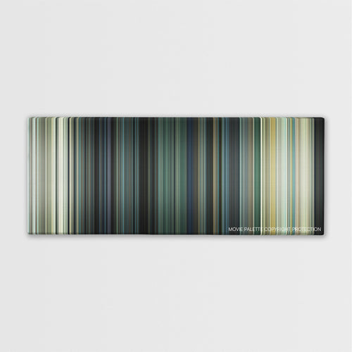Margin Call color palette canvas print: thousands of thin vertical stripes of color