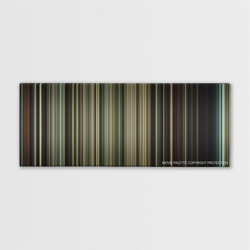 Contraband color palette canvas print: thousands of thin vertical stripes of color