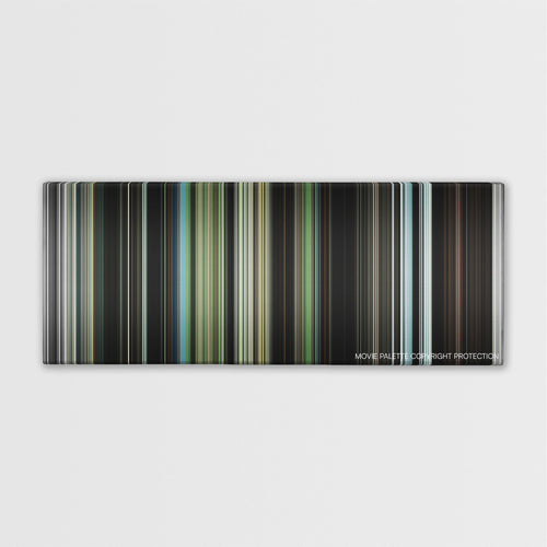 Antichrist color palette canvas print: thousands of thin vertical stripes of color