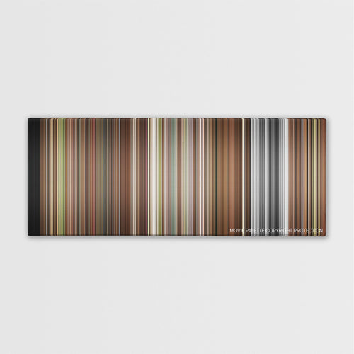 Nymphomaniac: Vol. I color palette canvas print: thousands of thin vertical stripes of color