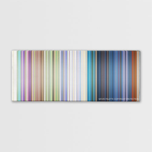 Robin Hood color palette canvas print: thousands of thin vertical stripes of color
