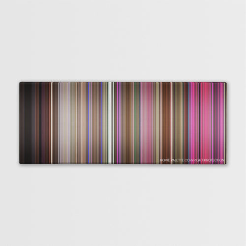 Mallrats color palette canvas print: thousands of thin vertical stripes of color