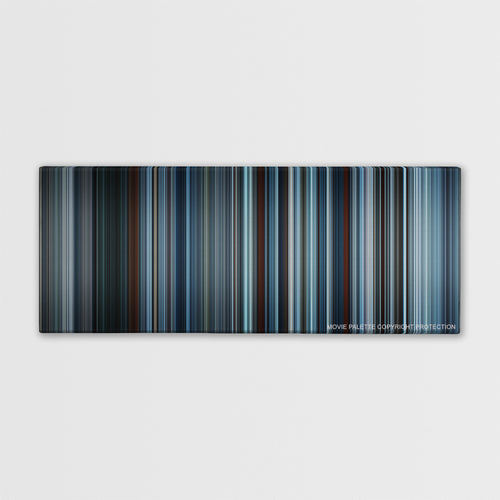 The Revenant color palette canvas print: thousands of thin vertical stripes of color