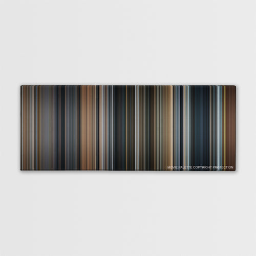 The Pianist color palette canvas print: thousands of thin vertical stripes of color