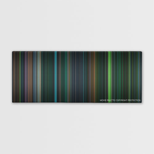 Saw V color palette canvas print: thousands of thin vertical stripes of color