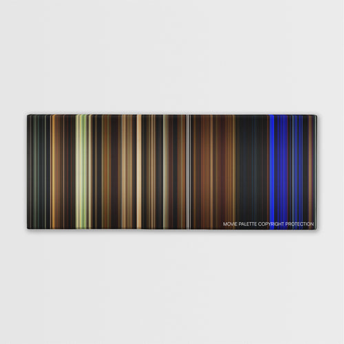 Lights Out color palette canvas print: thousands of thin vertical stripes of color
