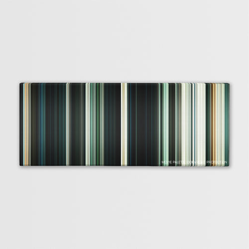 Priest color palette canvas print: thousands of thin vertical stripes of color