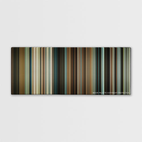 The Intouchables color palette canvas print: thousands of thin vertical stripes of color