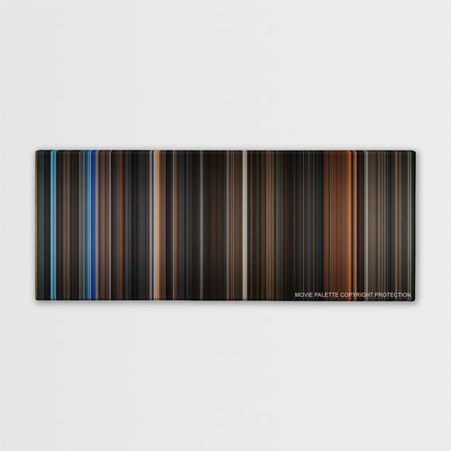 Batman Begins color palette canvas print: thousands of thin vertical stripes of color