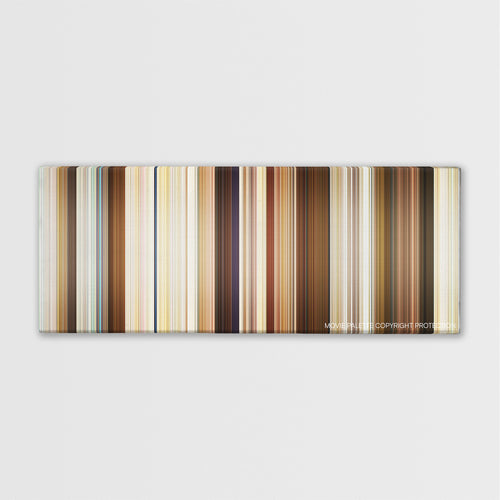 Bad Moms color palette canvas print: thousands of thin vertical stripes of color
