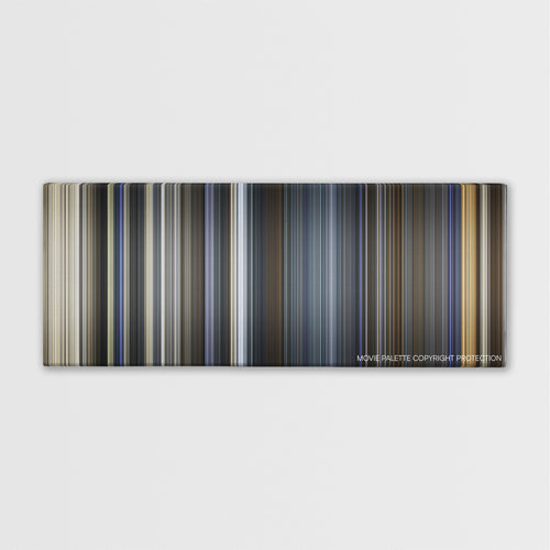 Maze Runner: The Death Cure color palette canvas print: thousands of thin vertical stripes of color