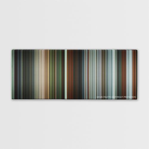The Raid 2 color palette canvas print: thousands of thin vertical stripes of color