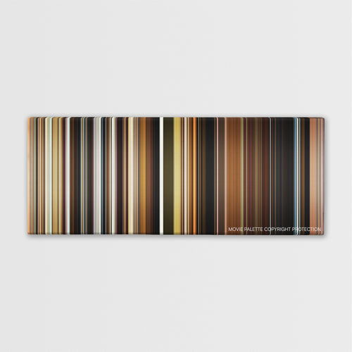 The Visit color palette canvas print: thousands of thin vertical stripes of color