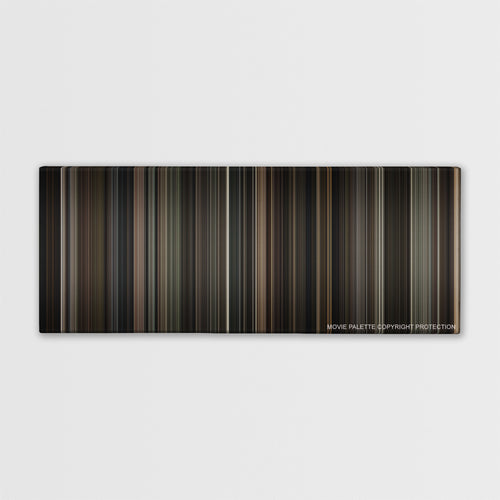 Sherlock Holmes color palette canvas print: thousands of thin vertical stripes of color