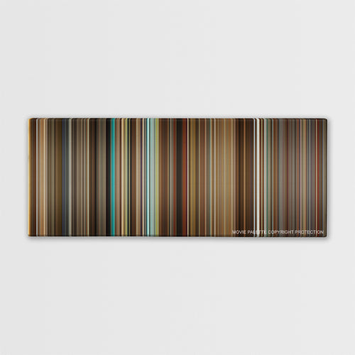 Kingsman: The Secret Service color palette canvas print: thousands of thin vertical stripes of color