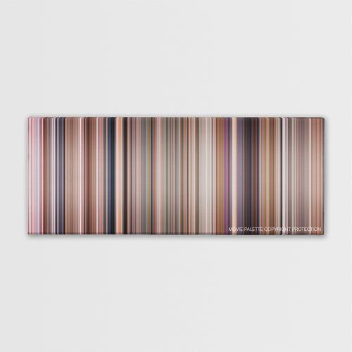 Twins color palette canvas print: thousands of thin vertical stripes of color
