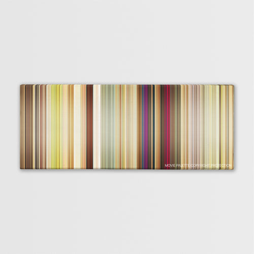 Dirty Grandpa color palette canvas print: thousands of thin vertical stripes of color