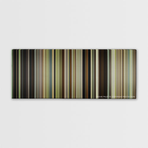 12 Years a Slave color palette canvas print: thousands of thin vertical stripes of color