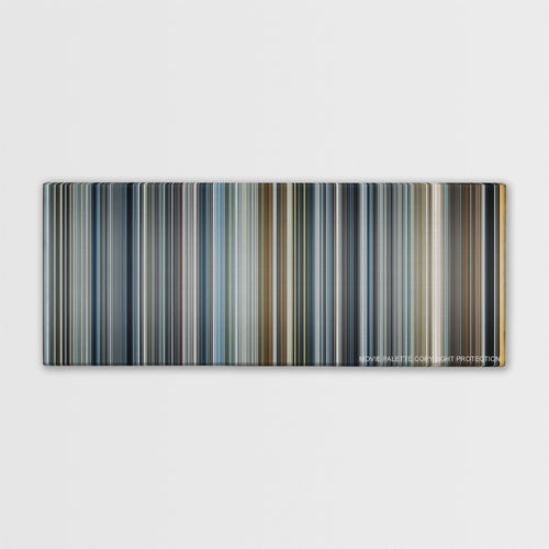 Minority Report color palette canvas print: thousands of thin vertical stripes of color