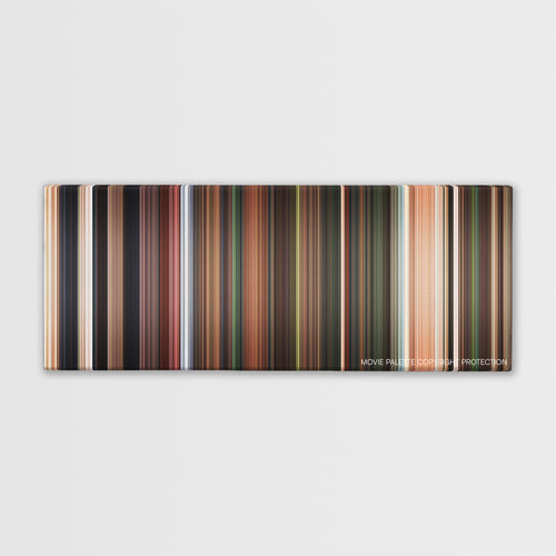 Flushed Away color palette canvas print: thousands of thin vertical stripes of color
