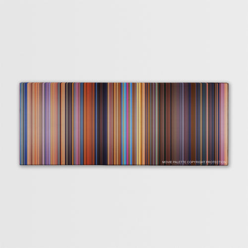 Toy Story 2 color palette canvas print: thousands of thin vertical stripes of color