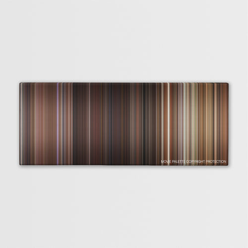Red Eye color palette canvas print: thousands of thin vertical stripes of color