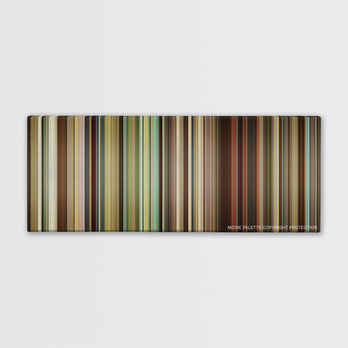 Dallas Buyers Club color palette canvas print: thousands of thin vertical stripes of color