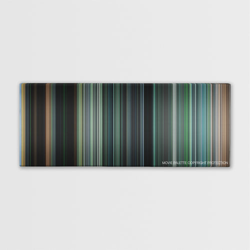 Tears of the Sun color palette canvas print: thousands of thin vertical stripes of color