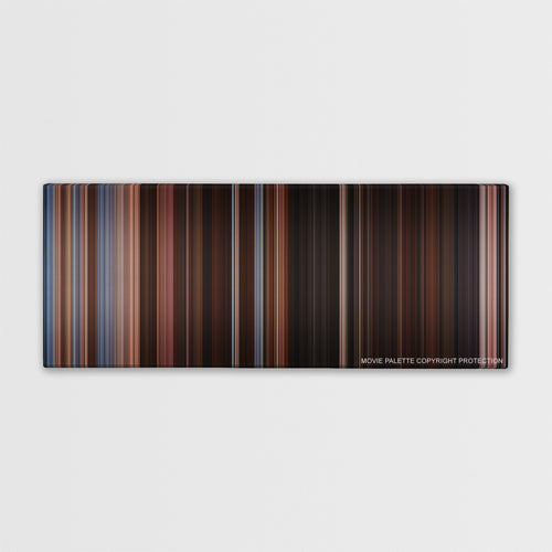 Horrible Bosses color palette canvas print: thousands of thin vertical stripes of color